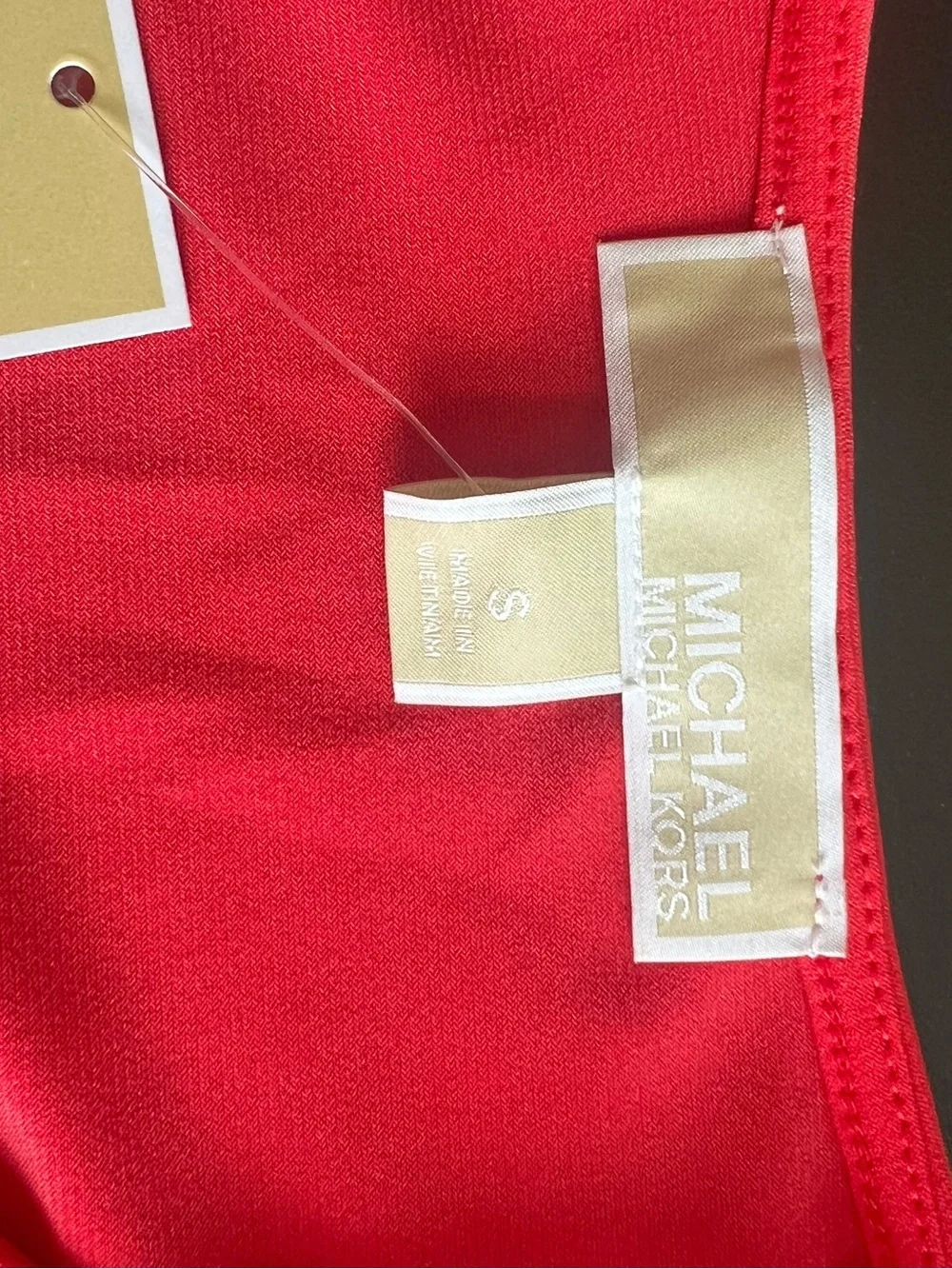 Michael Kors Vibrant Coral Crew Neck Short Sleeve Tee